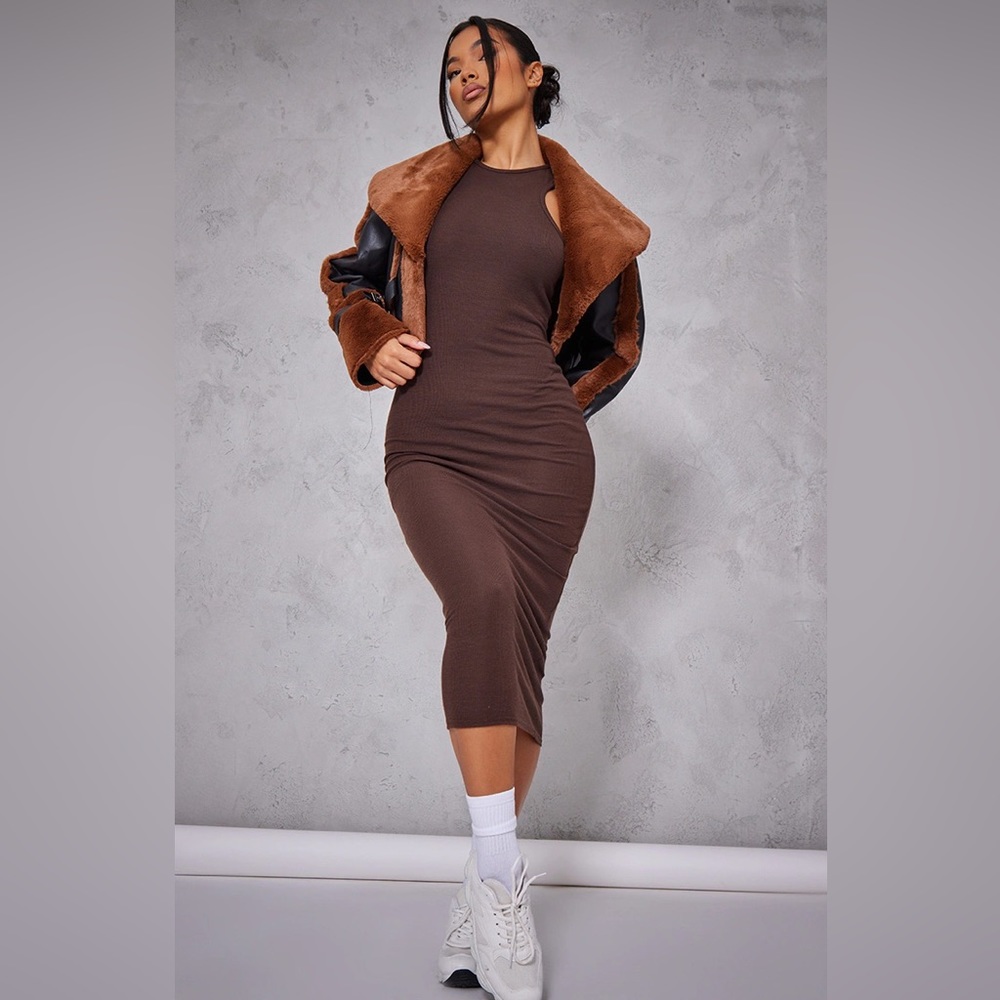 PLT Chocolate Midi Dress